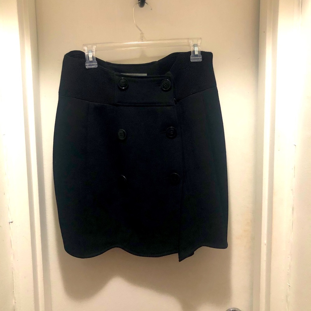 Proenza Schouler Black Wrap Skirt